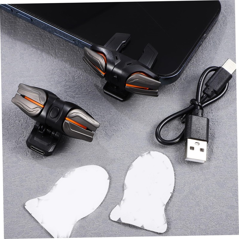 Operitacx Mobile Game Controllers with Charging Cable Six Finger Triggers