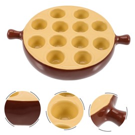Hemoton Snail Dish Broiling Pan for Oven Ceramic Dinner Plates Ceramic Bakeware Porcelain Food Dish Escargot Serving Plate Seafood Serving Tray Ceramic Plate Snail Dish Tray Snail Shells