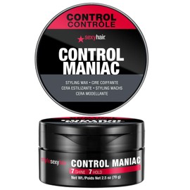 SexyHair Style Control Maniac Cera para Peinar | Definición | Fijación Duradera | Aporta Brillo | 70 g