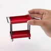 SALALIS Tool Trolley Set, Mini 2 Tier Tool Storage Cart