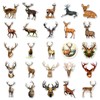50PCS Deer Stickers for Car,Helmet,Skateboard,Water Bottle, Laptop,Bike,Cup,Guitar,Computer,Scrapbook,Luggage,Cute Animal Waterproof Stickers,Cartoon