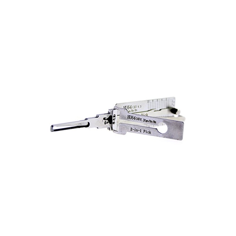 QiDAi 2-in-1 Turbo Decoder Hu64(10) v.3,Pick Car Key HU64,Auto Ignition