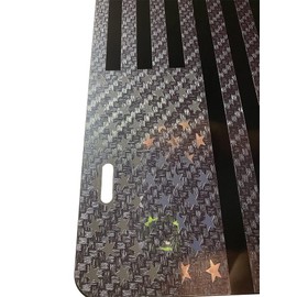 American Flag Heavy Duty License Plate Full Carbon Fiber Stars Ed