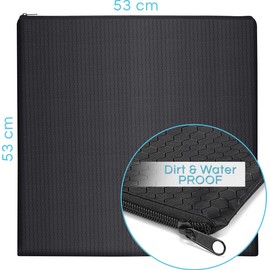 PLANGER Protective Cover for Warning Sign Italy and Spain 53 x 53 cm Protects Your Warning Sign from Moisture and Damage