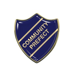 Capricornone Community Prefect Blue School Shield Badge