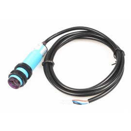 NOYITO E3F-DS100C4 Proximity Switch Photoelectric Sensor 100 cm Adjustable Detection Distance Diffuse Reflection Infrared Switch DC 6-36V 3-Wire NPN NO