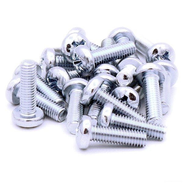 M6 (6mm x 25mm) Pozi Pan Machine Screw (Bolt) -