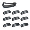 Samcos Tape Clips, Belt Clips, Set of 10, Plastic for