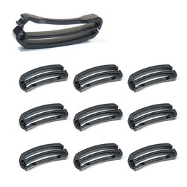 Samcos Tape Clips, Belt Clips, Set of 10, Plastic for Webbing Belts, Belt Stoppers, Lightweight, Adjuster Set, Backpack, Bag, Outdoor Use, Secure, Multi-functional, Camping Equipment, Supplementary