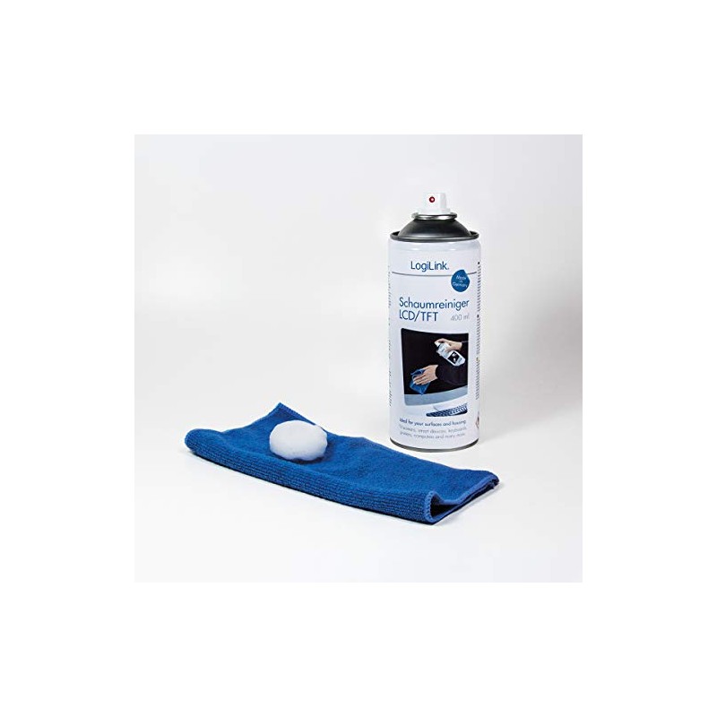 LogiLink RP0012 Schaumreiniger für LCD/TFT Bildschirme, 400 ml