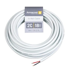 Armacost Lighting 18AWG 2C 24 ft (8m) in-Wall Copper Cable 574180