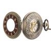 VIGOROSO Men's Hand-Wind Mechanical Pocket Watch Vintage Steampunk Wood Grain