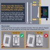 2 Pack BESTTEN 5-Gang Screwless Wall Plate, USWP4 Off White