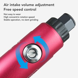 Pneumatic Grinding Tool, 20000RPM Lightweight Extended Die Grinder Speed Adjustment High Strength for Removal (Japanese Style)