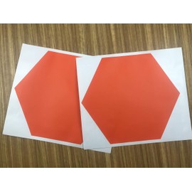 DXLING 6 Honeycomb Wall Decal Stickers Geometric Hexagons Vinyl Wall Stickers Home Decor 24x28cm D625 (Color 1)