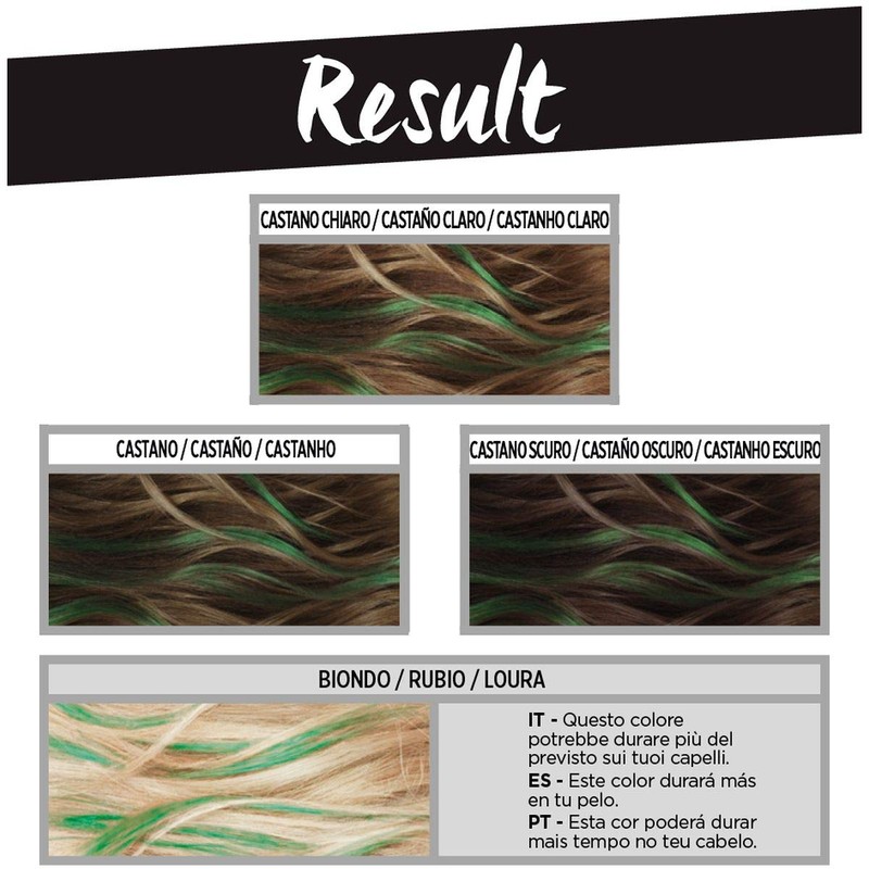 L'OREAL Coloration Temporary Hair Makeup #greenhair