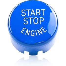Selyse Start/Stop Button, Replacement Engine Start Button High Gloss, Start Button for Series 1 2 3 4 5 6 7 Series X1 X3 X4 X5 X6 / F20 F30 F10 F01 G30 G11 (Blue)