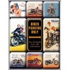 Nostalgic-Art 83018 Biker's Corner Parking Only, Magnet Set 9–Piece