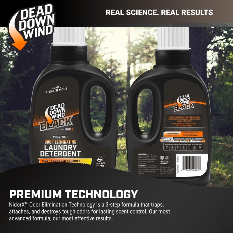 DEAD DOWN WIND BLACK Premium Unscented Laundry Detergent (20 Oz)