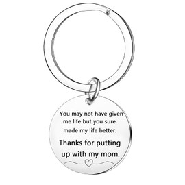 Nfyxcaz Stepdad Keychain Father’s Day Gifts For Stepfather Stepdad Gifts From Stepdaughter Stepson Birthday Present For Step Dad