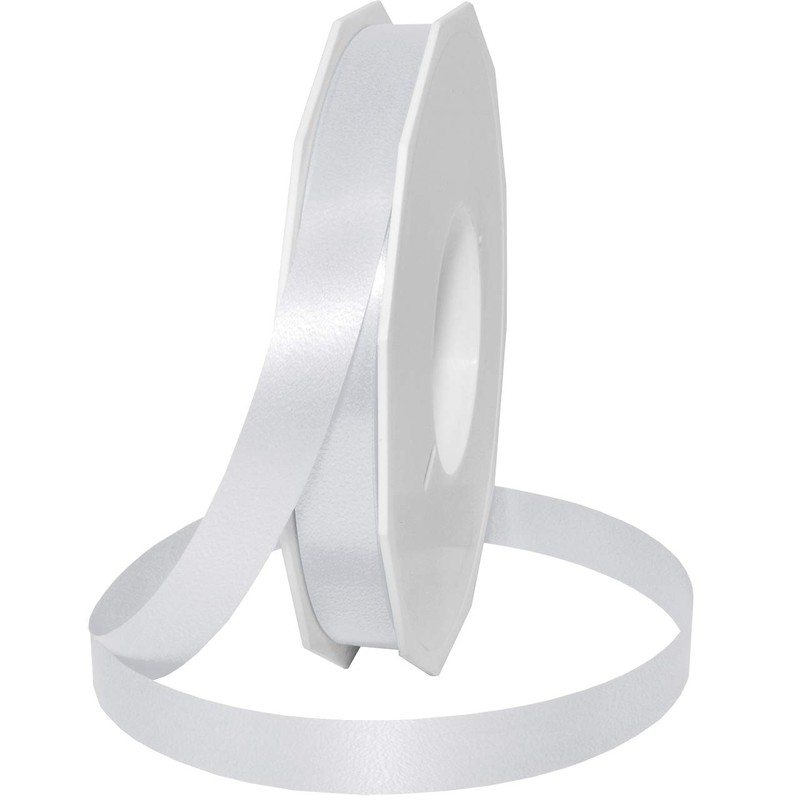 Präsent Ribbon, Polypropylene, 5/8 inch by 100 Yards, White