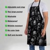 Turamurra Gothic Skulls Apron for Women, 28x33in, Kitchen Chef Aprons