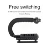 Camera Handheld Stabilizer ABS Sponge Adjustable Angle U Shaped Foldable