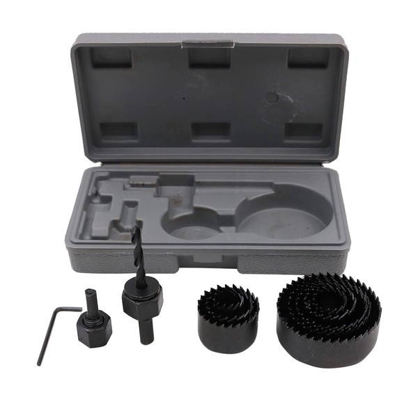 ZONADAH 11 Piece Hole Saw Set for Cutting Drywall, Wood,