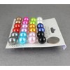 Ball Post Earrings 12 Pair Big Faux Pearl Bead Stud