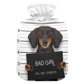 Dachshund Dog Hot Water Bottle Soft Warm Winter Bed Hand Neck Shoulder 2L