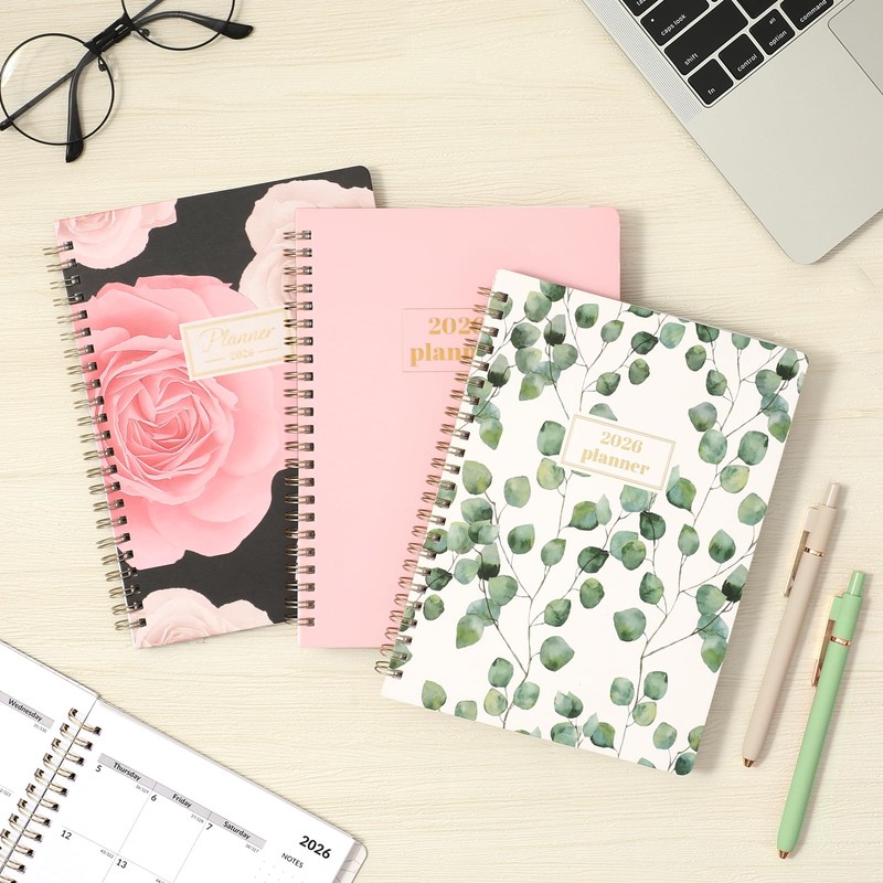 SUNEE 2026 Planner, Weekly and Monthly Calendar Planner, January 2026-December