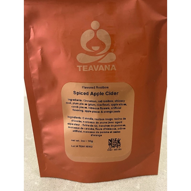 Teavana Flavored Rooibos Spiced Apple Cider 2 OZ Brand New