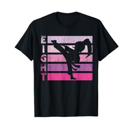 Karate Birthday 8 Year Year Taekwondo Girl 8th Birthday T-Shirt
