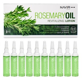 NAVIR Profesional | Fiale anticaduta capelli donna con olio di rosmarino | Lozione per capelli rinforzante con arginina e proteine vegetali | Stimola il cuoio capelluto | 10 fiale x 10 ml