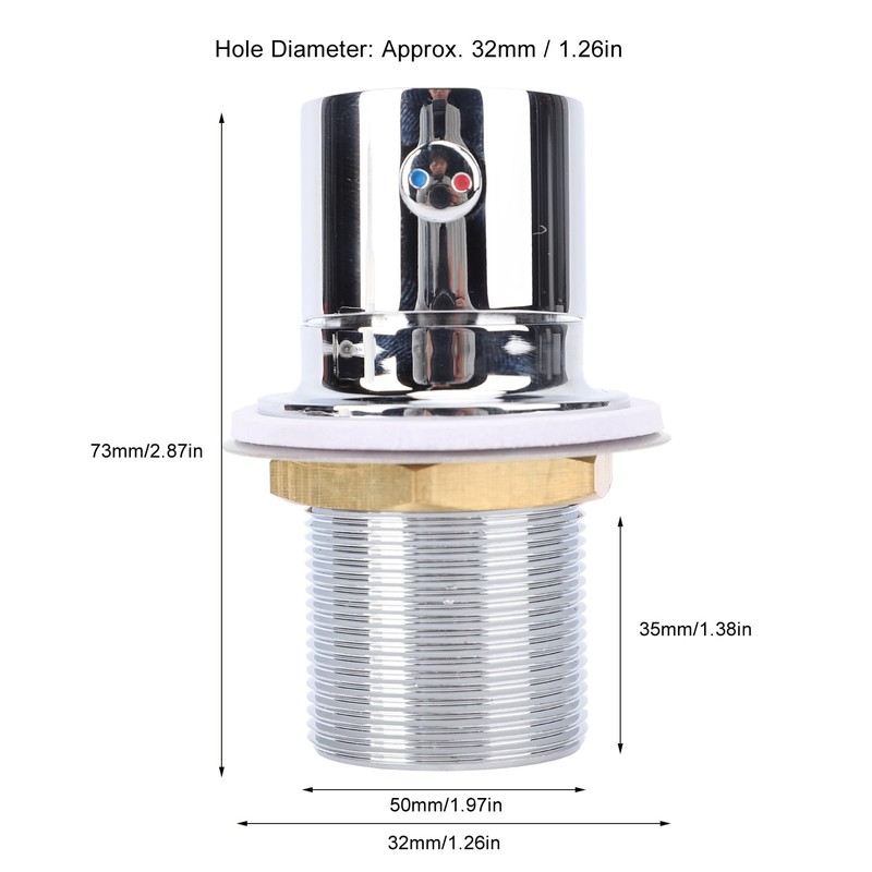 Stainless Steel Hot Cold Water Mixing Valve, Accurate Regulation RV