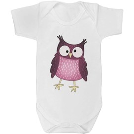 Azeeda 0-3 Month 'Goofy Owl' Baby Grow/Bodysuit (GR00159195)