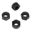 50Pcs M6 x 1.0mm Hex Lock Nuts Carbon Steel Nylon