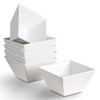 Porcelain Small Serving Bowls Set of 6, 13 Oz Square
