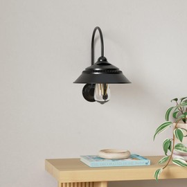 Ufelizor Solar Barn Light, Solar Wall Sconce Light Outdoor with 3 Lighting Modes & Motion Sensor, Waterproof Farmhouse Light Outdoor for Chicken Coop Garage Shed