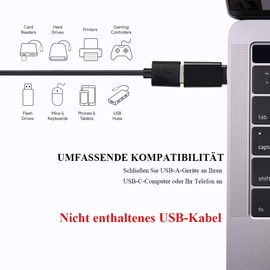 VMOJO USB-C USB 3.1 to USB 3.0 Adapter, USB Type C Male to USB A Female OTG Adapter for Laptop & Tablet & Mobile Phone (Pack of 2)