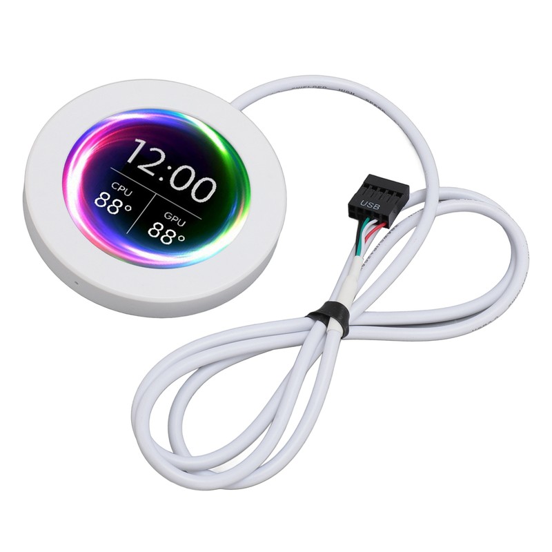 2.1 Inch AIO Computer Temp Monitor CPU Cooler LCD Display