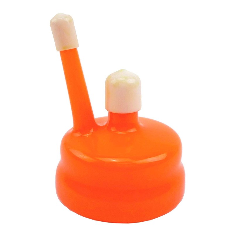 Twin Bubble Airlock with Universal Orange Carboy Cap