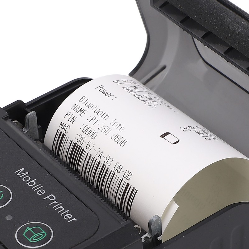 58mm Portable Mini Thermal QR Code Printer 2in Cordless USB