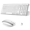 Rechargeable Wireless Keyboard Mouse, UrbanX Slim Thin Low Profile Keyboard
