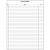 BookFactory Soccer Coach Note Book - 120 Page, 8.5''x11'', Black