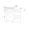 Wirquin Shower Drain Trap 90mm Diameter Super Flat with Cup-Connection
