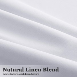 100% Blackout White Curtains for Bedroom 108 Inches Long 2 Panels Set Light Blocking Drapes for Bedroom Nursery Living Room Darkening Thermal Insulated Curtains Noise Reducing Rod Pocket & Back Tab