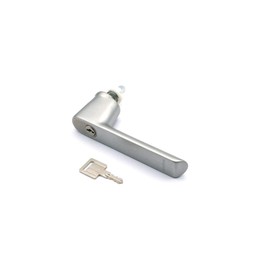 Schüco Lockable RC window handle, aluminium INOX Look 247038