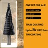 Toolmays M35 Cobalt TiAlN Coating Spiral Step Drill Bit,18 Size