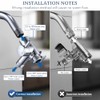 G-Promise Solid Metal Shower Arm Diverter with Holder for Hand